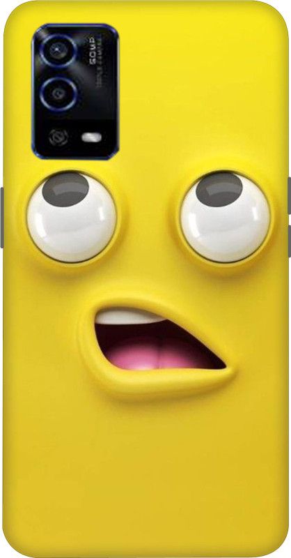 Zefroz Back Cover for Oppo A55  (Yellow, Waterproof, Silicon)