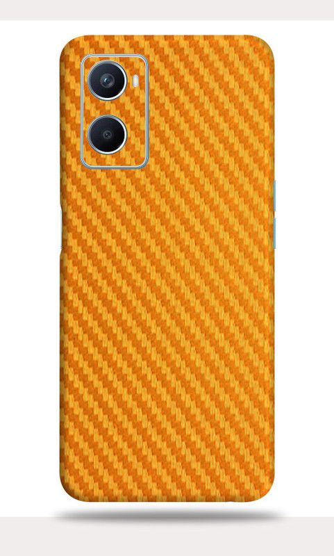 OggyBaba Oppo A96, Carbon Fiber Golden Mobile Skin  (Golden)