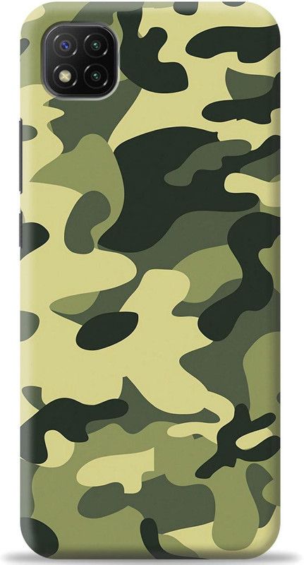 Loffar Back Cover for Poco C3  (Green, Shock Proof, Pack of: 1)