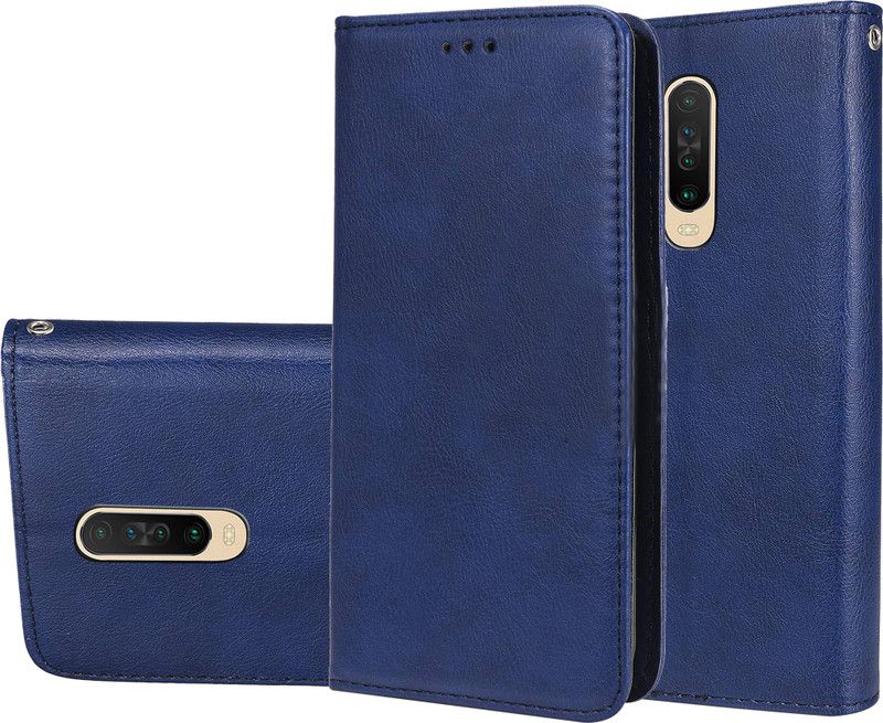 Unistuff Back Cover for Poco X2  (Blue, Dual Protection, Pack of: 1)