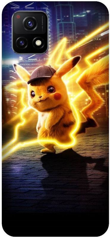 Vinsmoke Back Cover for Vivo Y72 5G Pikachu, Cute, Pokemon, Cartoon, Anime  (Multicolor, Shock Proof, Pack of: 1)
