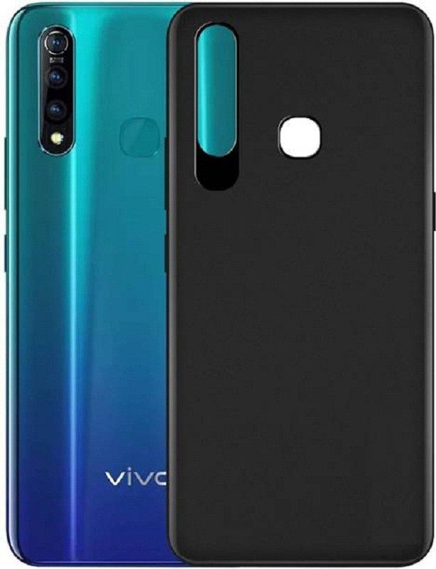 Sciforce Back Replacement Cover for Vivo U20, Vivo Y19 (2019)  (Black, Grip Case, Pack of: 1)