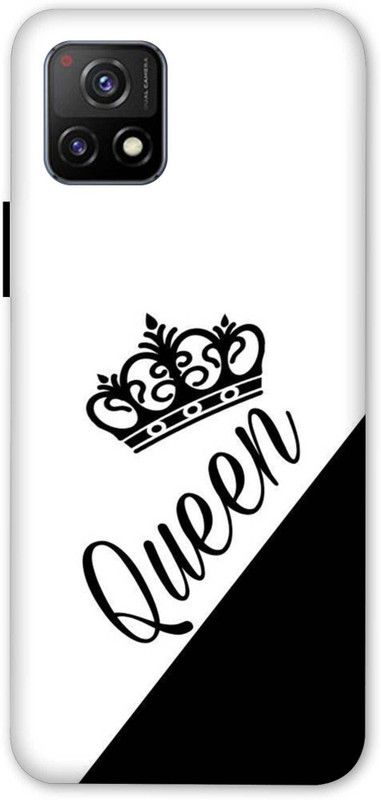 NDCOM Back Cover for VIVO Y72 5G  (White, Black, Hard Case, Pack of: 1)