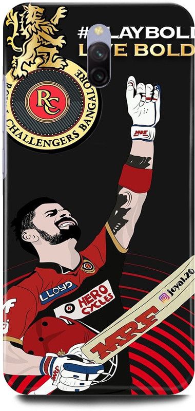FRONK Back Cover for Redmi 8A Dual, VIRAT, KOHLI, INDIAN, PLAYER, RCB  (Red, Hard Case, Pack of: 1)
