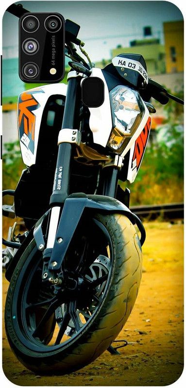 FRONK Back Cover for SAMSUNG Galaxy M31, KTM, DUKE, BIKE, LOVER  (Yellow, Hard Case, Pack of: 1)