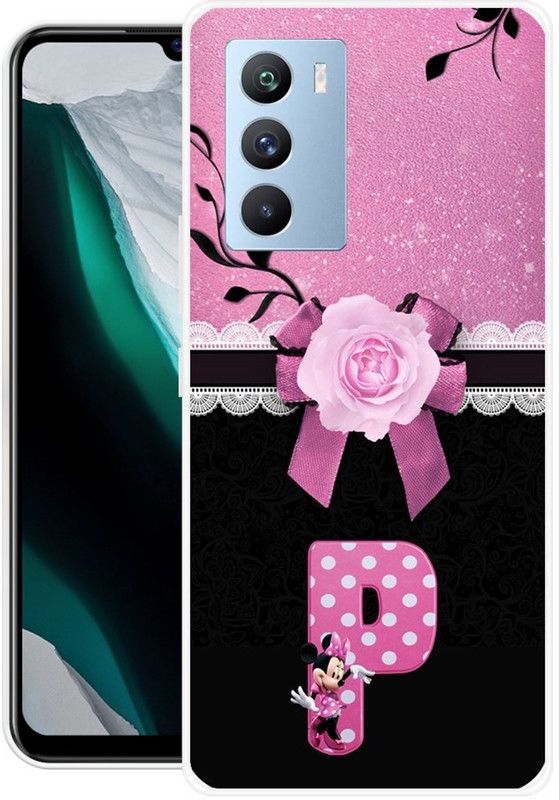 INDIALAND Back Cover for IQOO 9 SE 5G  (Pink, Black, Grip Case, Silicon)