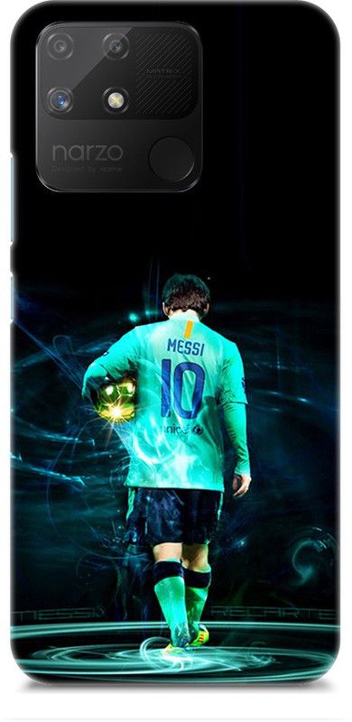 Mast Kalandar Back Cover for realme Narzo 50A  (Black, Green)