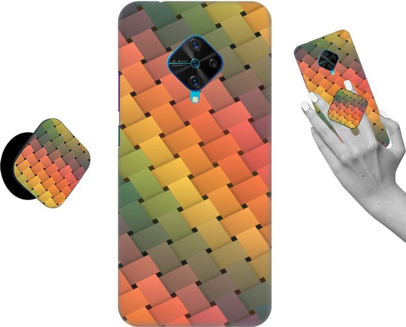 COBIERTAS Back Cover for Vivo S1 Pro  (Multicolor, Cases with Holder, Pack of: 1)