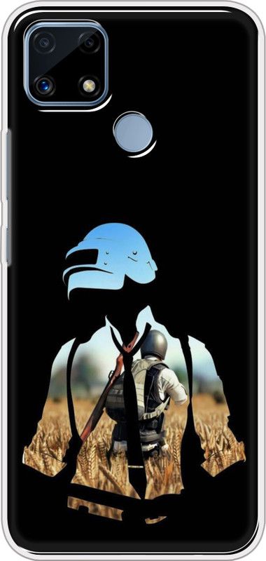 SmartGoldista Back Cover for Realme C25 Back Case  (Multicolor, Grip Case, Silicon)