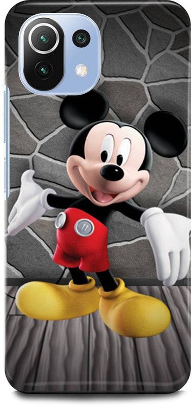 JUGGA Back Cover for Xiaomi 11Lite NE, MICKEY, MOUSE, MINNIE, MOUSE, DOLL, TEDDY, LOVE  (Red, Hard Case, Pack of: 1)