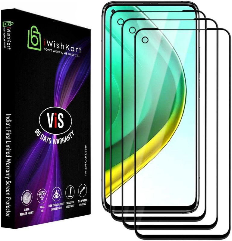 iWishKart Edge To Edge Tempered Glass for Realme Narzo 20 Pro  (Pack of 3)