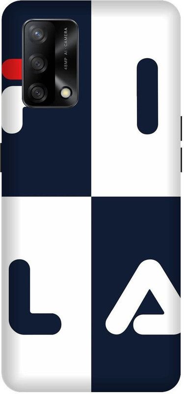 SAVETREE Back Cover for Oppo F19, CPH2219, Oppo F19s, CPH2223, fila, Black in White  (Multicolor, 3D Case, Pack of: 1)