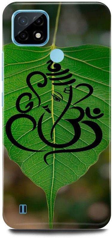 FRONK Back Cover for Realme C21Y, RMX3261, LEAF, GREEN, GANESH, JI, GANPATI, BAPPA, MORIYA  (Green, Hard Case, Pack of: 1)