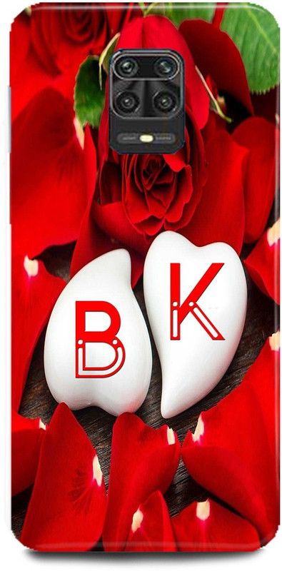 MP ARIES MOBILE COVER Back Cover for POCO M2 Pro/MZB9627IN,B Loves K Name,B Name, K Letter, Alphabet,B Love K NAME  (Multicolor, Hard Case, Pack of: 1)