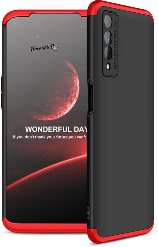 FlareHUB Back Cover for Realme Narzo 30 4G::Realme Narzo 30  (Red, Hard Case, Silicon, Pack of: 1)