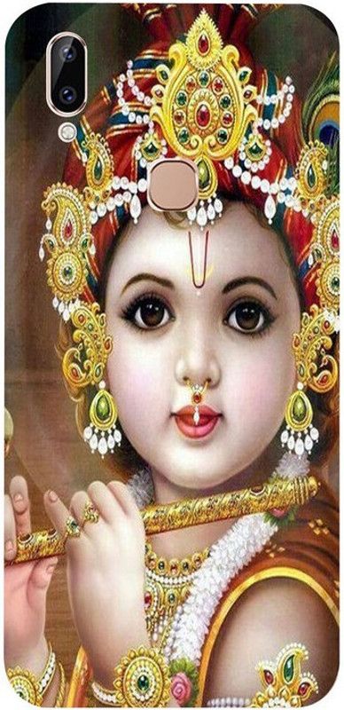 Golden Mask Back Cover for VivoY83 Pro Bal Krishna  (Multicolor, Waterproof, Silicon, Pack of: 1)