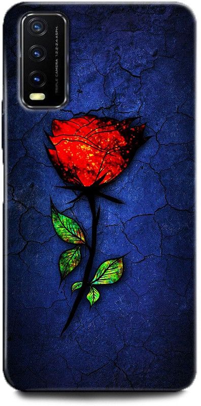 INDICRAFT Back Cover for Vivo Y12G, V2068 ROSES, FLOWERS, CRANNY, ART, TEXTURE, NATURE, COLOURFULL  (Multicolor, Dual Protection, Pack of: 1)