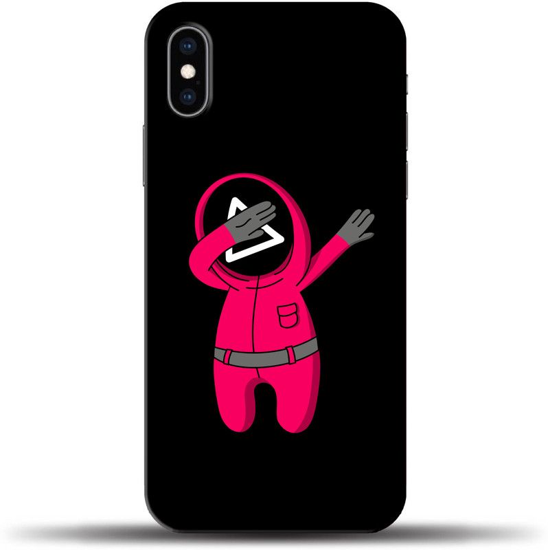 PhoneBukket Back Cover for Apple iPhone XS  (Black, Pink, Hard Case)