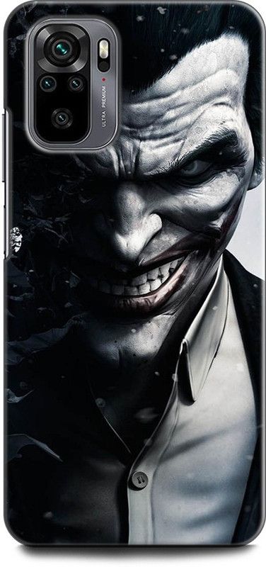 INDICRAFT Back Cover for REDMI Note 10S JOKER, BATMAN, FACE, DARK KNIGHT, WHY SO SERIOUS  (Multicolor, Dual Protection, Pack of: 1)