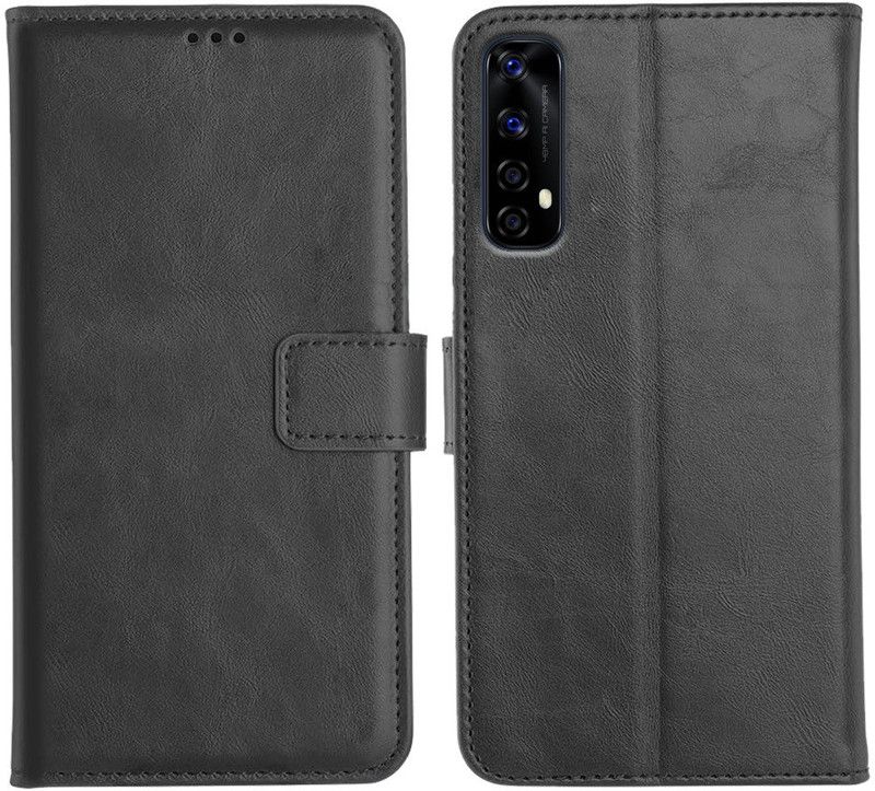 Orosky Flip Cover for Realme Narzo 20 Pro  (Black, Dual Protection)