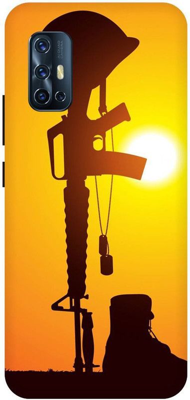 THE NARAYANA COLLECTIONS Back Cover for VIVO V17- 1919-ARMY,FOGI,SOLDIER,JATT,RAJPUT  (Multicolor, Hard Case, Pack of: 1)
