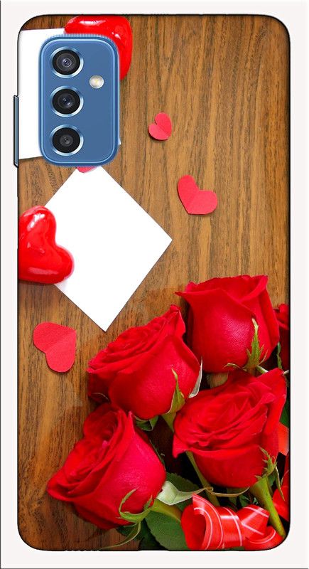 iprinto Back Cover for Samsung Galaxy M52 5G Love Back Cover  (Red, Hard Case)