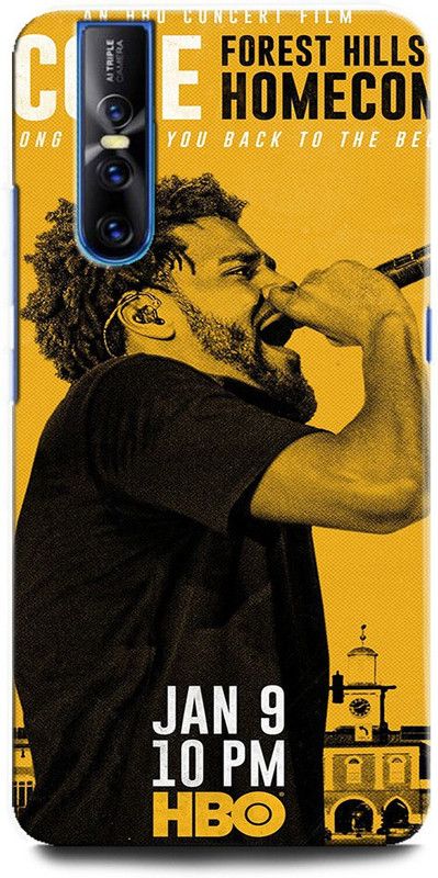 INTELLIZE Back Cover for Vivo V15 Pro 1818 J COLE, RAP, MUSIC, HIP HOP, SINGER, DANCE  (Multicolor, Hard Case, Pack of: 1)