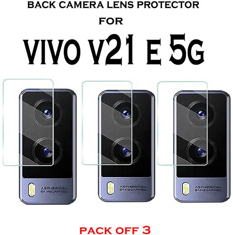 Hideous Back Camera Lens Glass Protector for VIVO V21E 5G  (Pack of: 3)