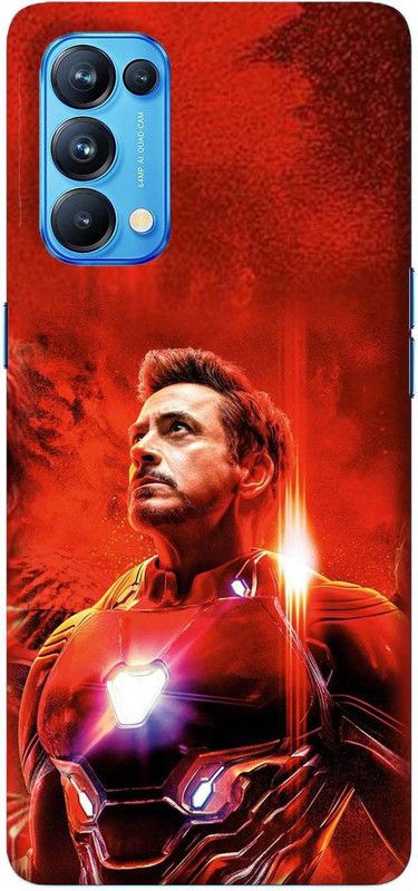 NDCOM Back Cover for OPPO Reno5 Pro Iron Man Avengers Printed  (Multicolor, Hard Case, Pack of: 1)