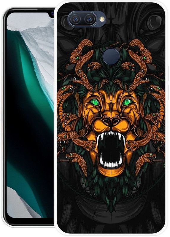 JAYFOX Back Cover for Oppo A12  (Black, Orange, Silicon)