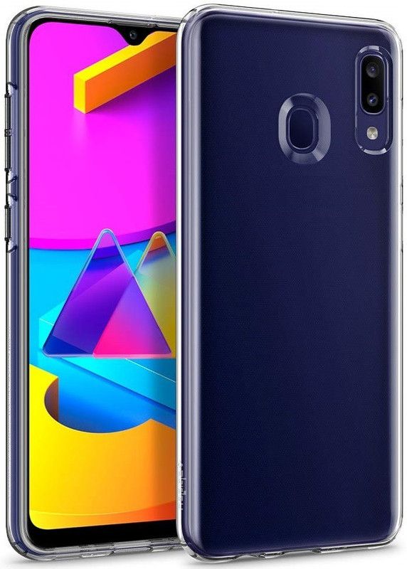 Phone Back Cover Pouch for Realme 3  (Transparent, White, Grip Case, Pack of: 1)