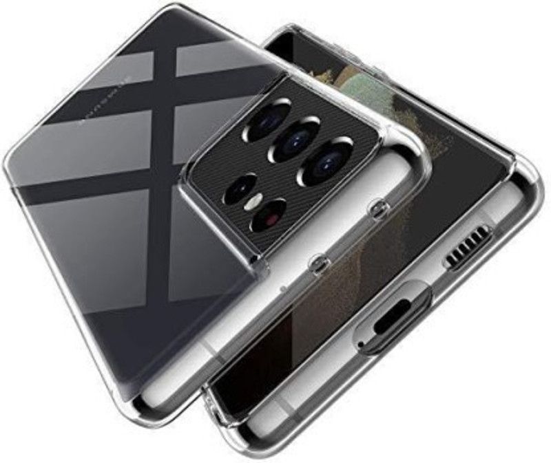 sadgatih Back Cover for Samsung Galaxy S21 Ultra  (Transparent, Shock Proof, Silicon, Pack of: 1)