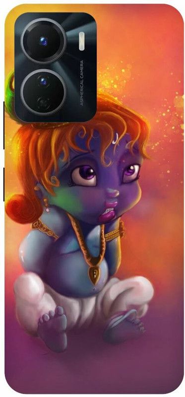COVERJET Back Cover for VIVO Y16-LITTLE- KRISHNA- BAL- KRISHNA- KANHAIYA  (Blue, Hard Case, Pack of: 1)