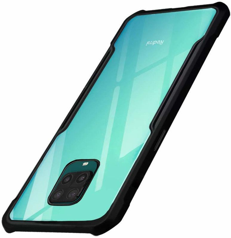 Zoy Back Cover for POCO M2 PRO, With Shock Proof Air Cushion Technology  (Black, Shock Proof, Pack of: 1)