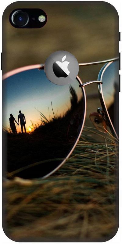 UMPRINT Back Cover for Apple Iphone 7 Dog Cute Dog Sunglasses Printed Back Cover  (Multicolor, Hard Case, Pack of: 1)