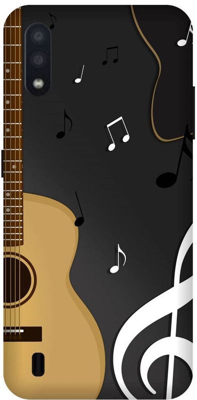 UMPRINT Back Cover for Samsung Galaxy M01 Guitar Design Music Printed Back Cover  (Multicolor, Hard Case, Pack of: 1)