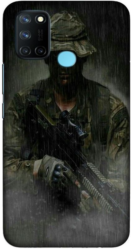 CROKIAN Back Cover for Realme 7i Soldier Back Cover  (Multicolor, Hard Case, Pack of: 1)