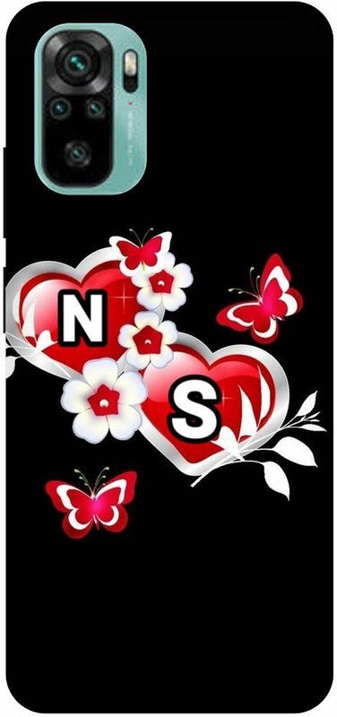 ThePrintlink Back Cover for Redmi Note 11 SE, MZB0CKAIN, N S, N LOVE S, N S NAME, N S ALPHABET, LOVE, HEART  (Multicolor, Shock Proof, Pack of: 1)