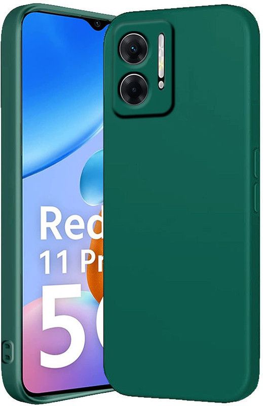 KloutCase Back Cover for Redmi 11 Prime 5G  (Green, Shock Proof, Silicon)