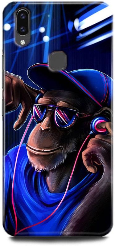 FIKORA Back Cover for Vivo Y91/1811 MONKEY PRINTED  (Multicolor, Hard Case, Pack of: 1)
