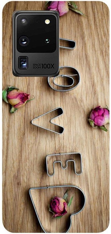 Golden Mask Back Cover for Samsung Galaxy S20 Ultra Love  (Multicolor, Waterproof, Silicon, Pack of: 1)