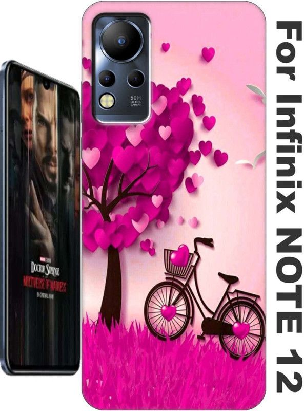 Auqueno Back Cover for Infinix Note 12 2519  (Silver, Dual Protection, Silicon, Pack of: 1)