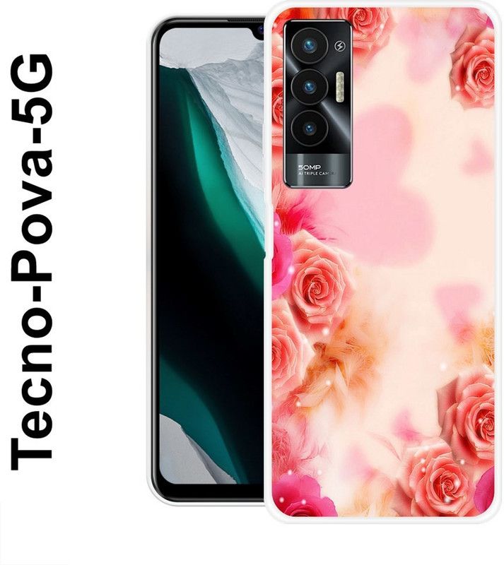 redfly Back Cover for Tecno Pova 5G  (Multicolor, Grip Case, Silicon)