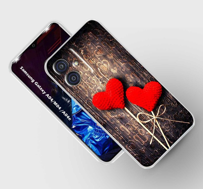 Artage Back Cover for SAMSUNG Galaxy A04  (Brown, Red, Silicon, Pack of: 1)