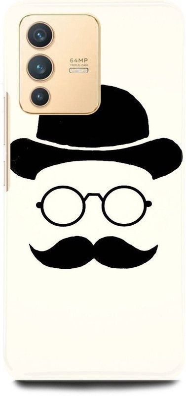 FIKORA Back Cover for Vivo V23 Pro 5G, V2132, BEARDO, BEARD, DANGER, BABA, MOOCHLOVER  (White, Hard Case, Pack of: 1)