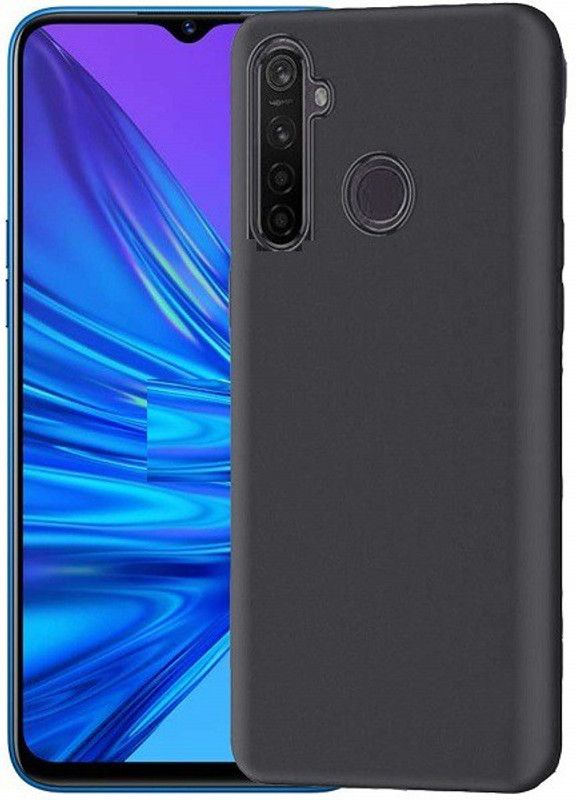 Bodoma Back Cover for Realme 5 Pro  (Black, Shock Proof, Silicon, Pack of: 1)