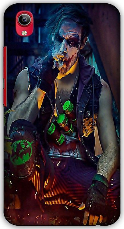 artocus Back Cover for Vivo Y91i, Vivo Y91i Joker smoke Printed Back Cover  (Multicolor, Hard Case, Pack of: 1)