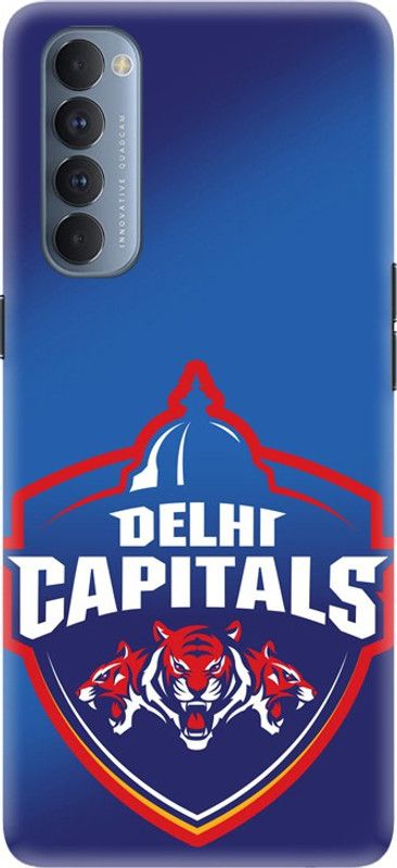 PNBEE Back Cover for Oppo Reno4 Pro, CPH2109 - IPL Delhi Capitals Print  (Multicolor, Hard Case, Pack of: 1)