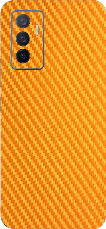BugguSkin Vivo V23e 5G Mobile Skin  (Ultra Super Golden Carbon Fiber Skin With High Mattte Finish.)