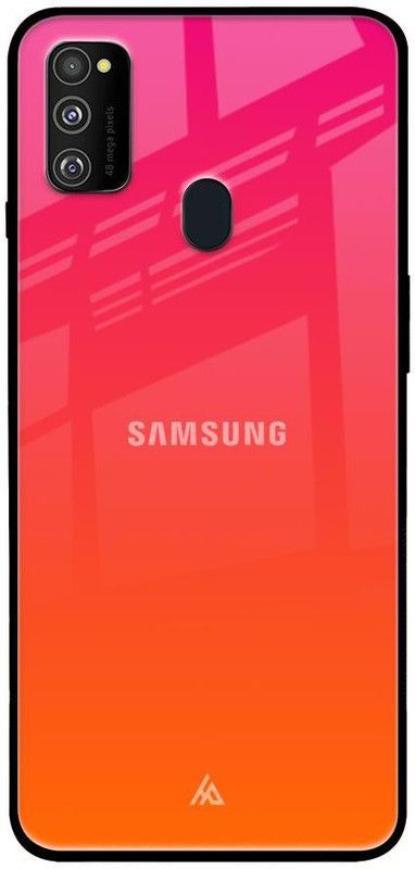 Hocopoco Back Cover for Samsung Galaxy M30s  (Orange, Silicon, Pack of: 1)